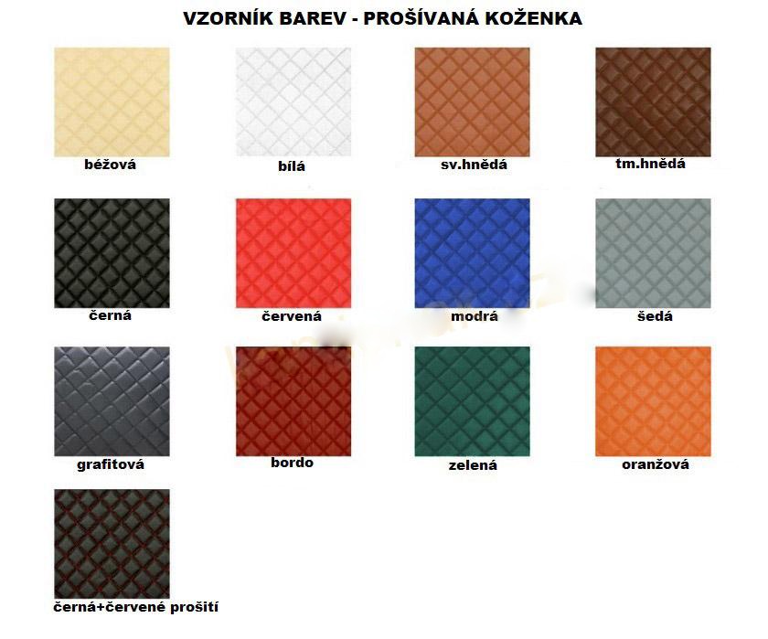 KOŽENKA PROŠÍVANÁ-RŮZNÉ BARVY
