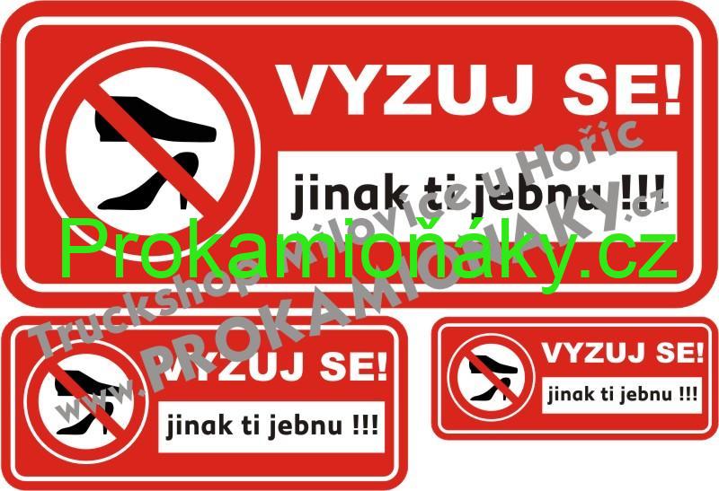 Samolepka vyzuj se SET