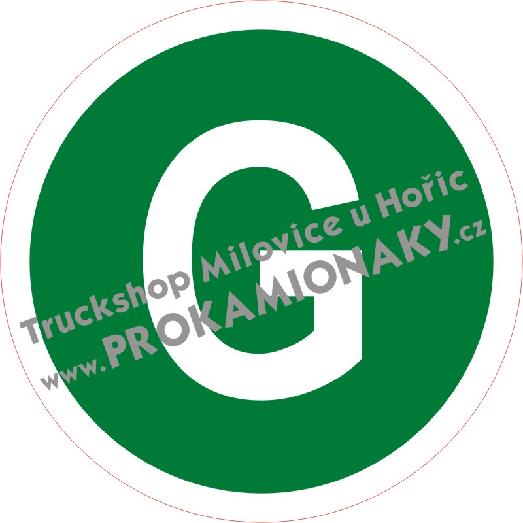 Samolepka tištěná G malá