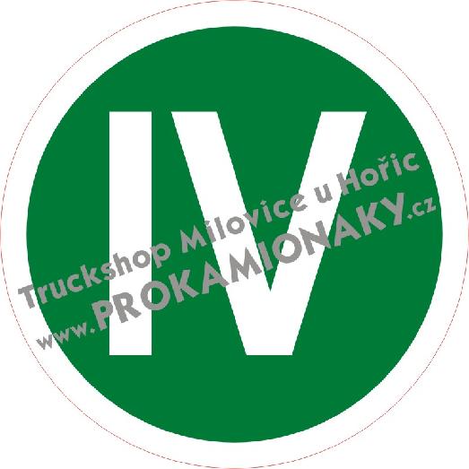 Samolepka tištěná IV malá
