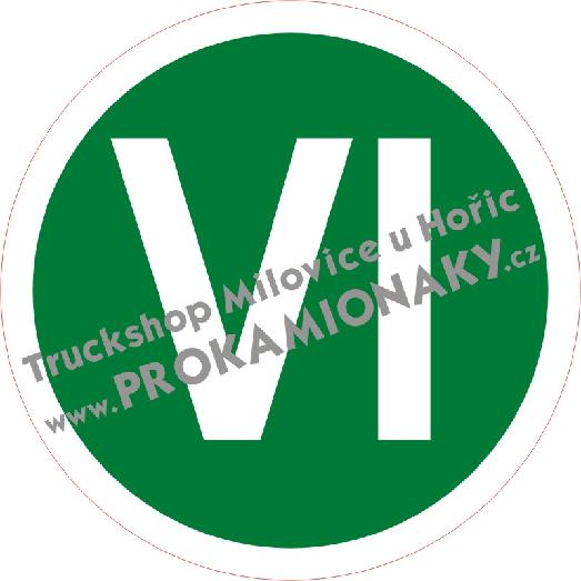 Samolepka tištěná VI malá