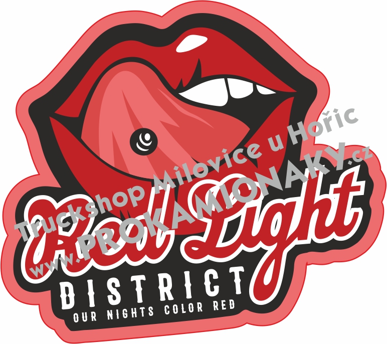 Samolepka tištěná Red Light District 01
