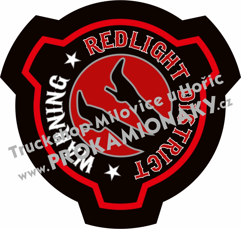 Samolepka tištěná Red Light District 02