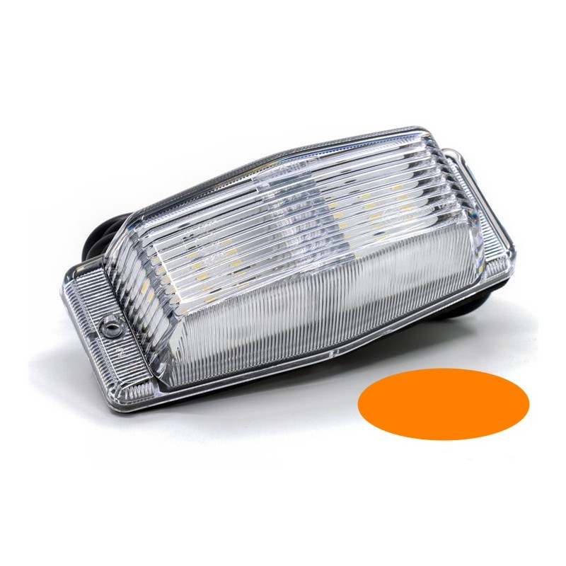 Double burner LED 24V transparetní kryt- oranžový