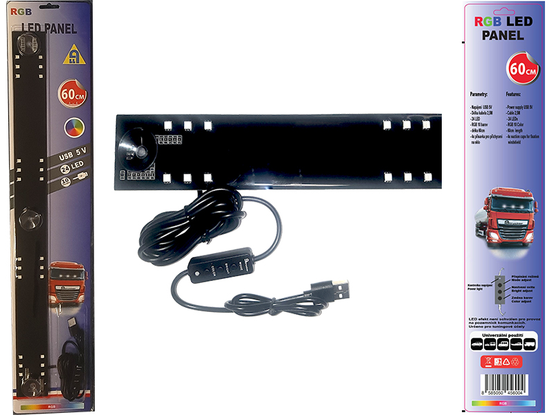 LED RGB pásek 60cm dvojitý