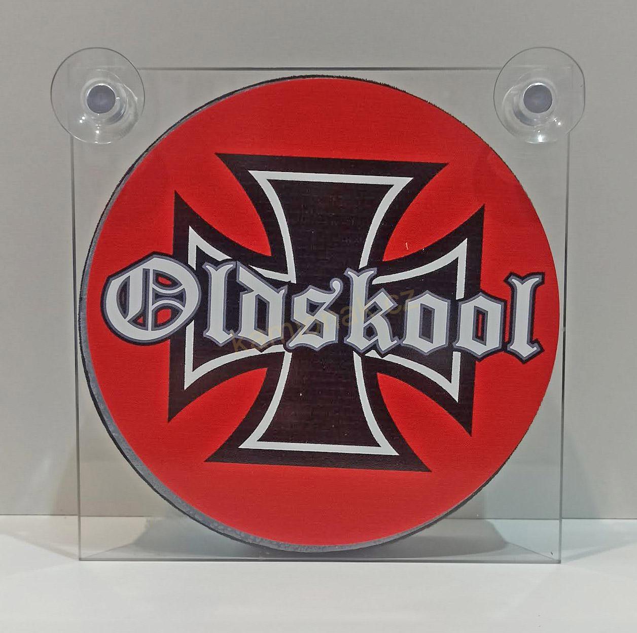 Cedule LED Old Skool Kříž USB