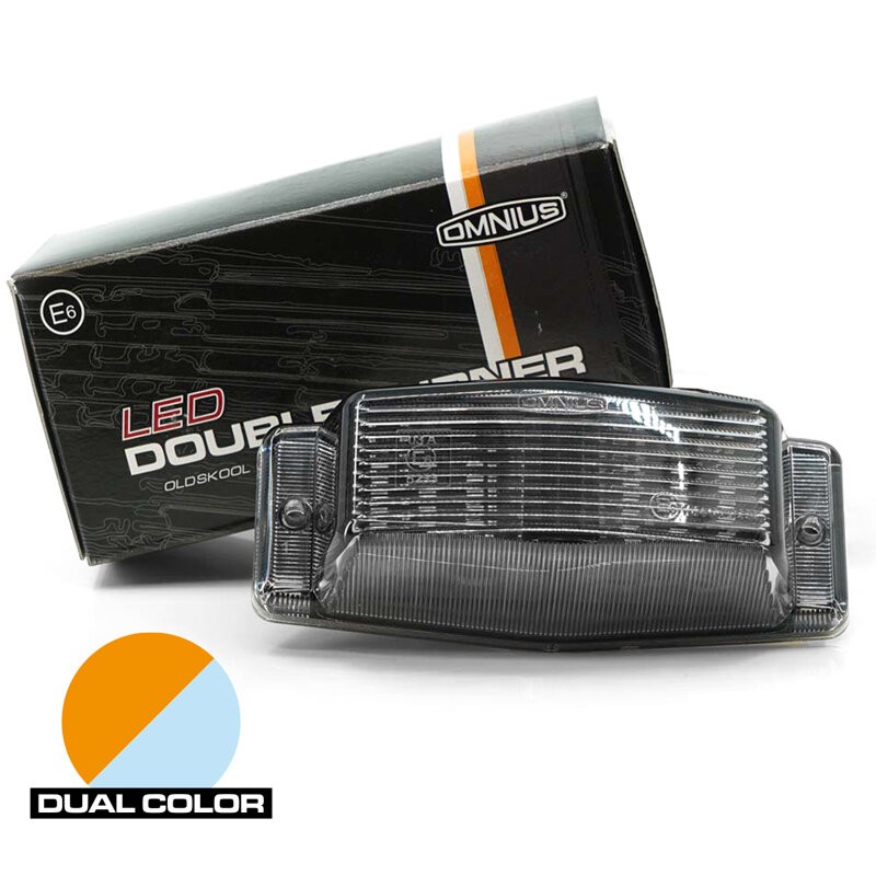 Led double burner DARK 24V bílá/oranžová