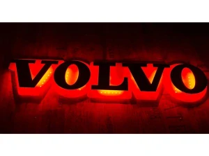 Osvětlené logo VOLVO 3D