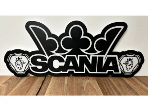 Osvětlené logo SCANIA různé barvy