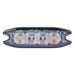 Výstražné osvětlení oranžové 4x3W LED R65 R10 12 / 24V IP67