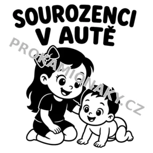 Sourozenci v autě 02