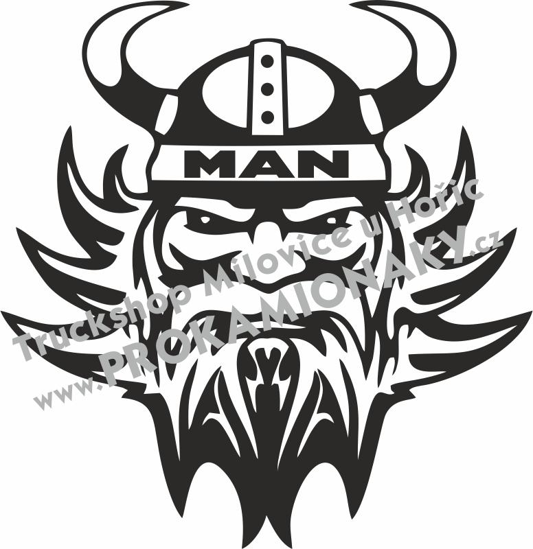Samolepka Viking Man malá