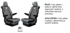 Potahy sedadel SCANIA č.138/č.144-manšestr