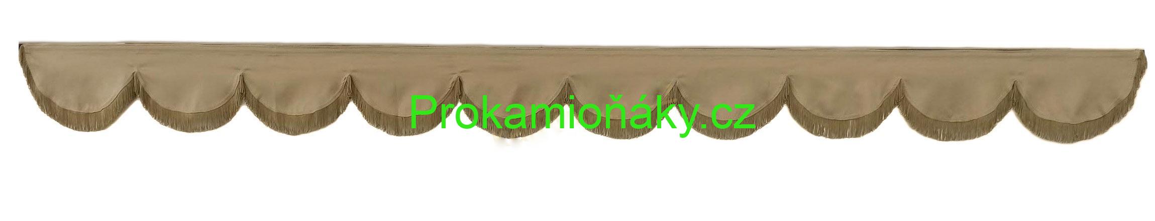 Bordura H béžová/béžové provázky