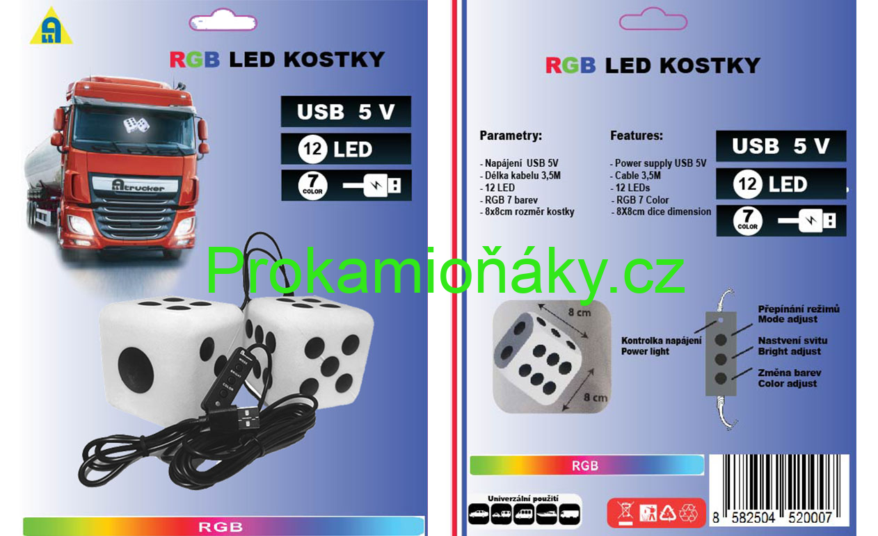 LED RGB Kostky