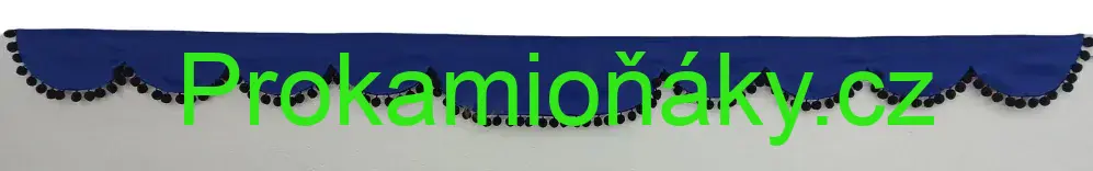 Bordura A modrá/černé bambulky