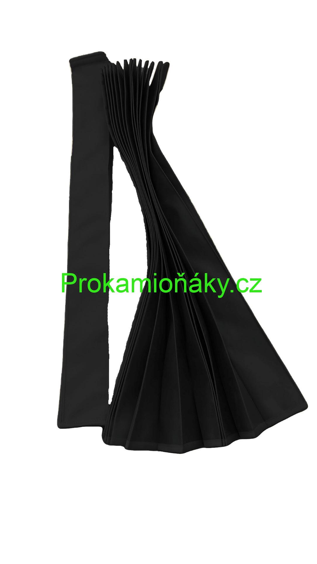 Závěsy skládané + bordura černé