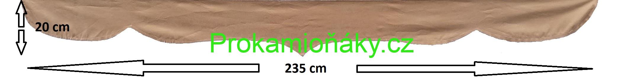 Bordura P červená/žluté bambulky