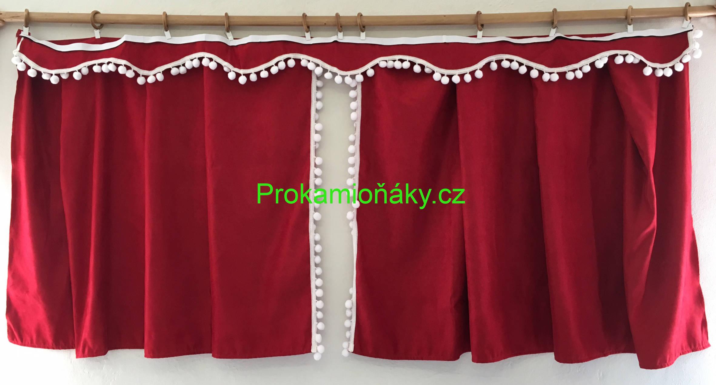 Záclonky do dodávky - bambulky UNI