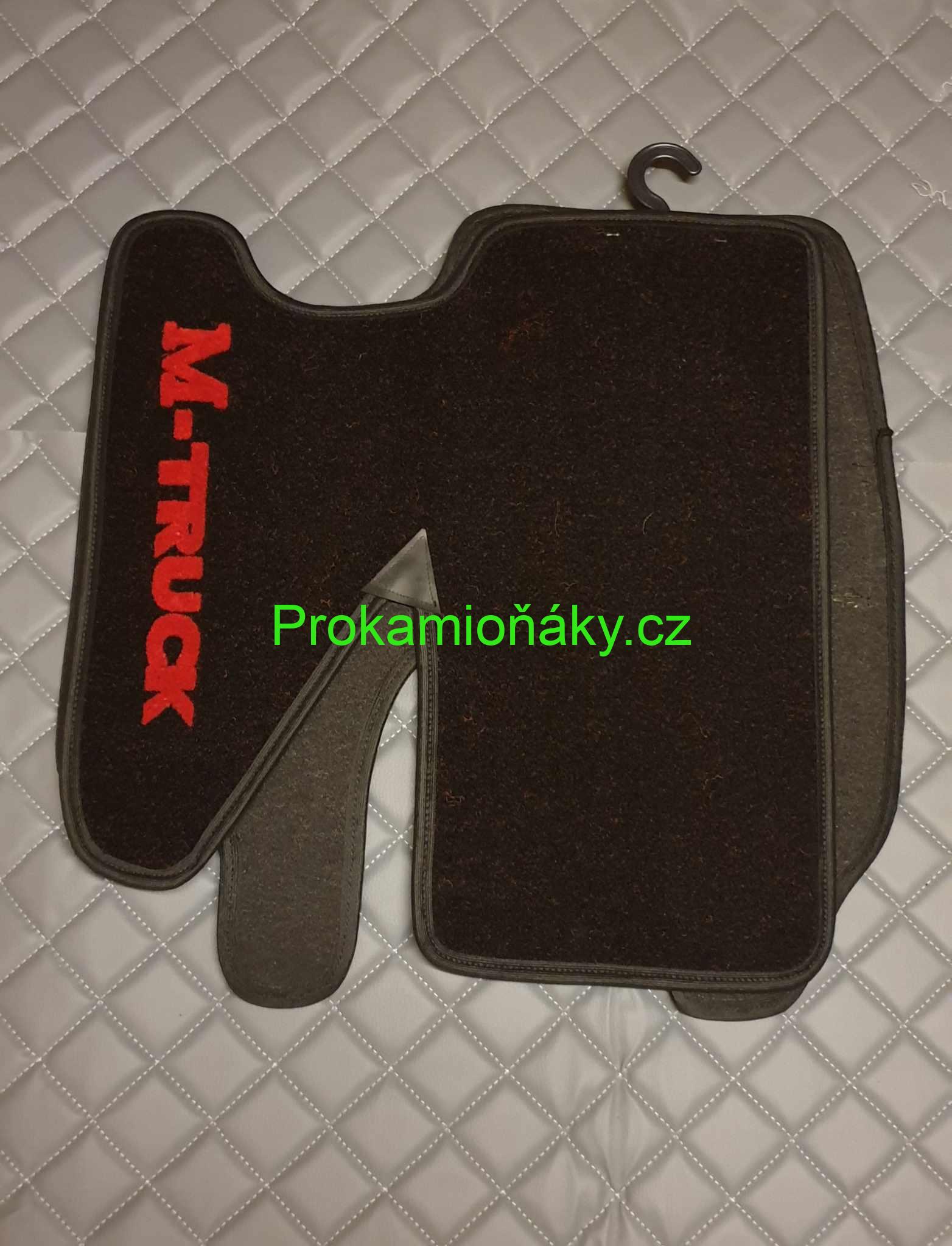 VÝPRODEJ!! Autokoberce textilní MERCEDES ATEGO/AXOR do r.v. 2005, červená/modrá