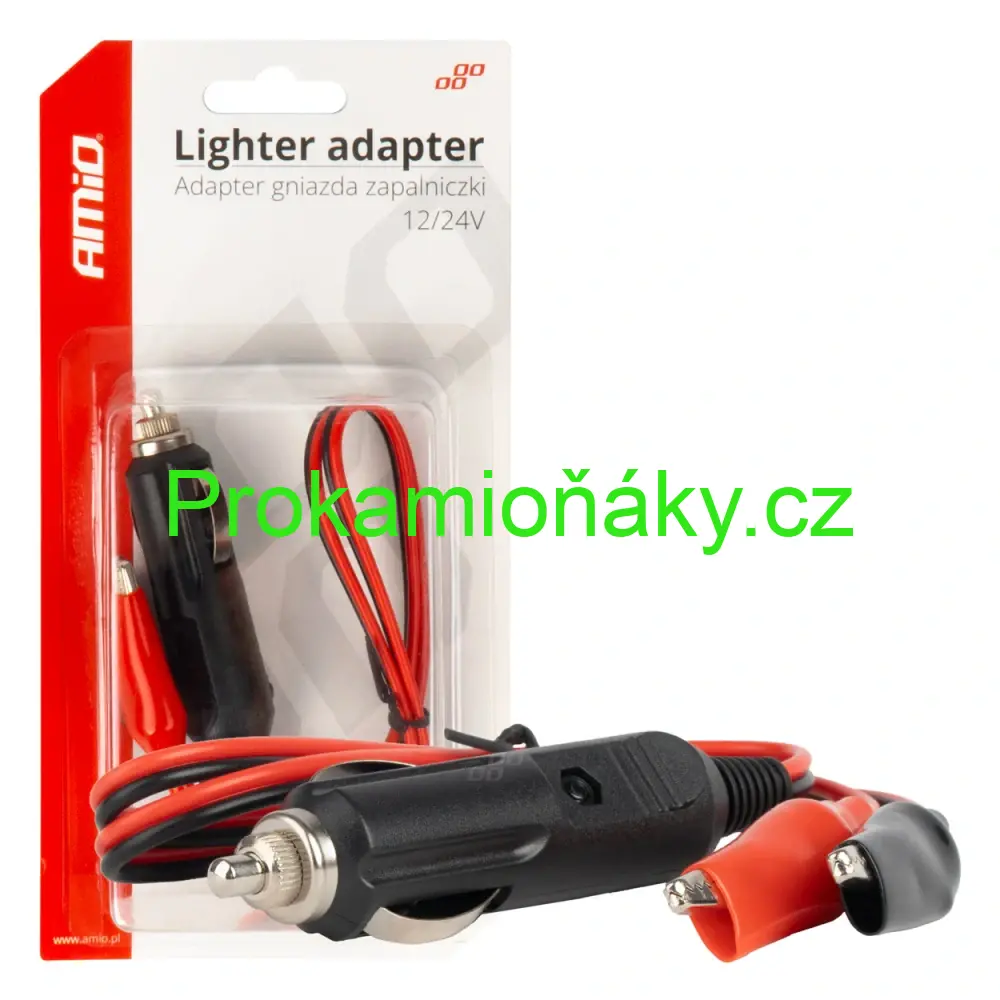 Adaptér do zásuvky zapalovače s krokodýlky