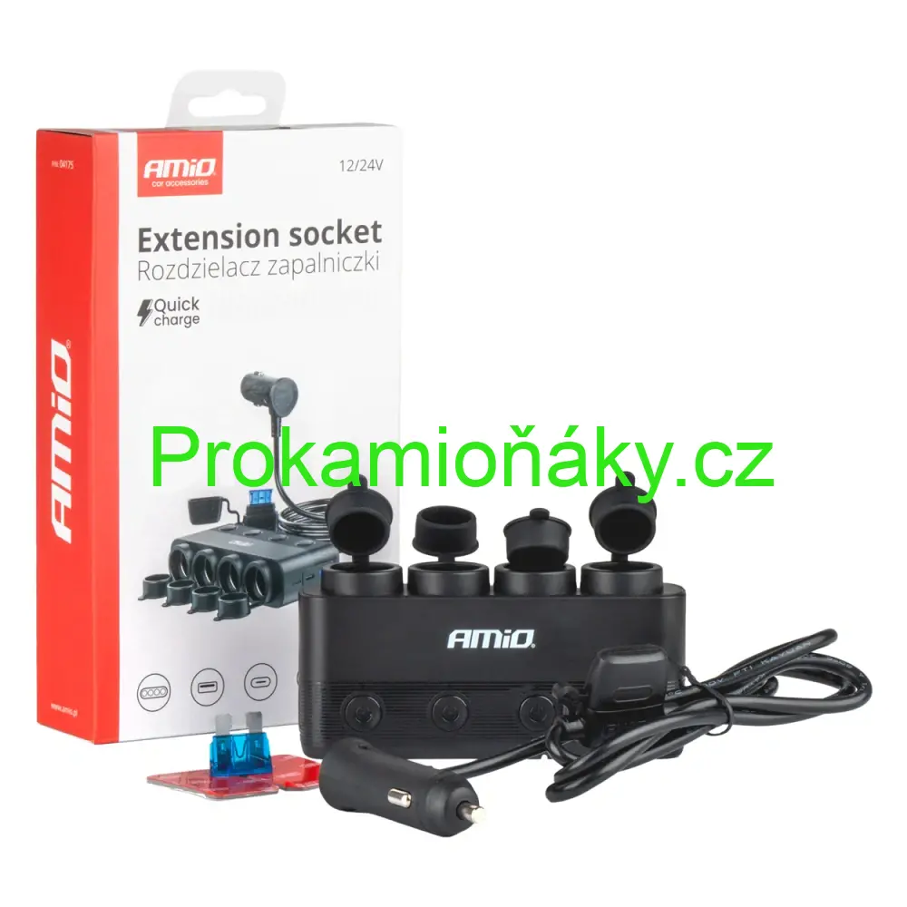 Rozčtyřka zapalovače max.216W