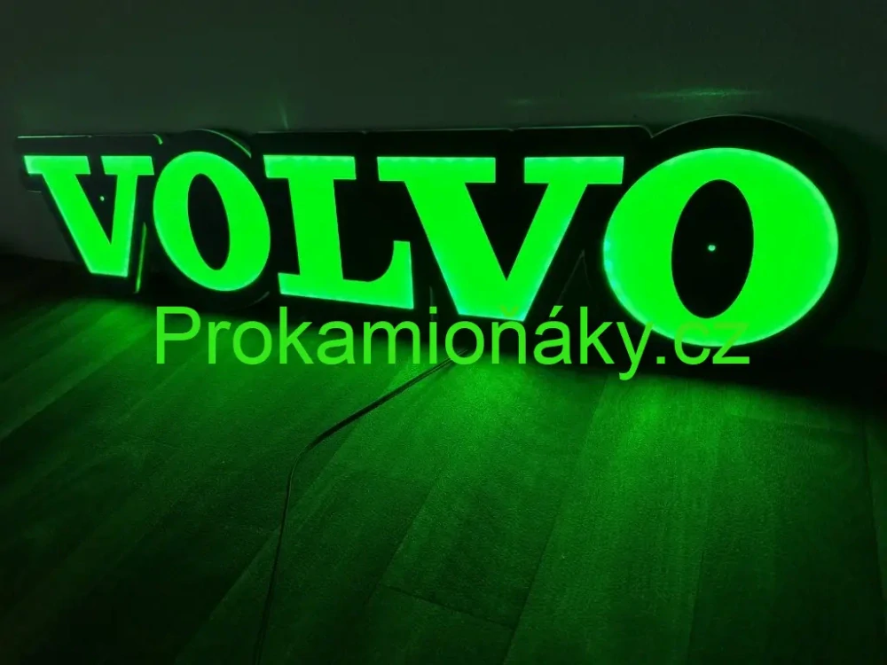Osvětlené logo VOLVO různé barvy