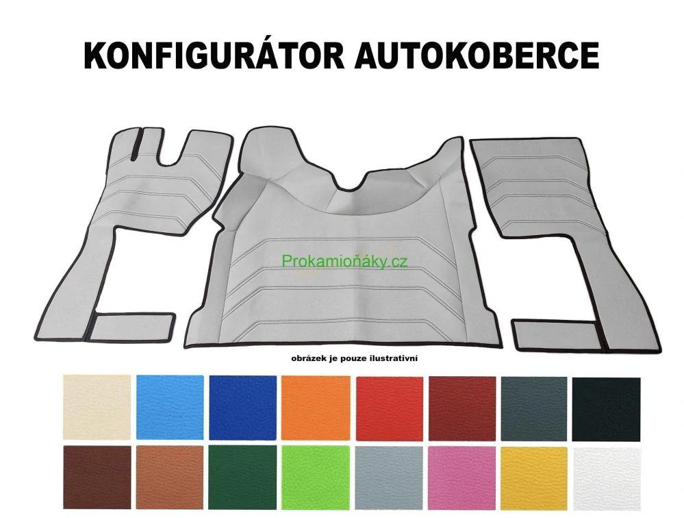 KONFIGURÁTOR- Koženka "V" prošití DAF CF 2014+