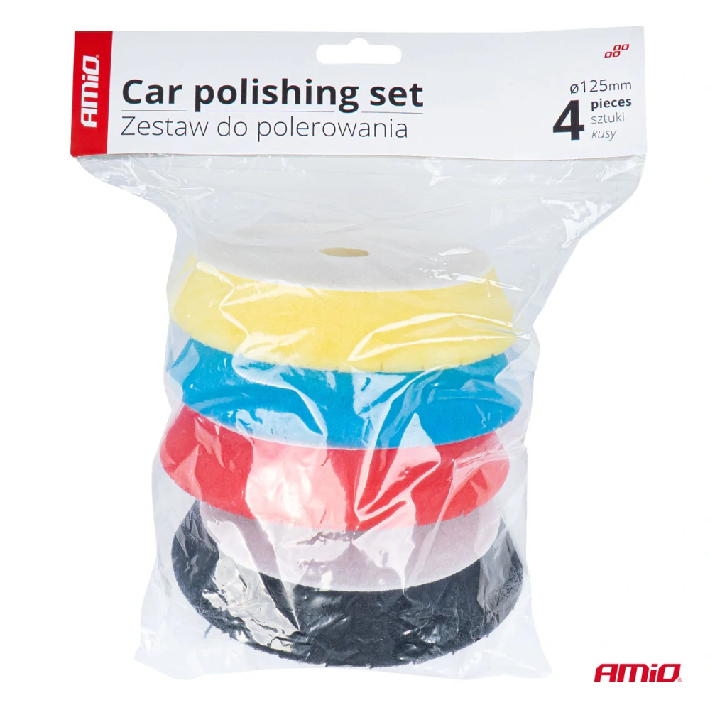 Leštící houbičky 4ks sada detail