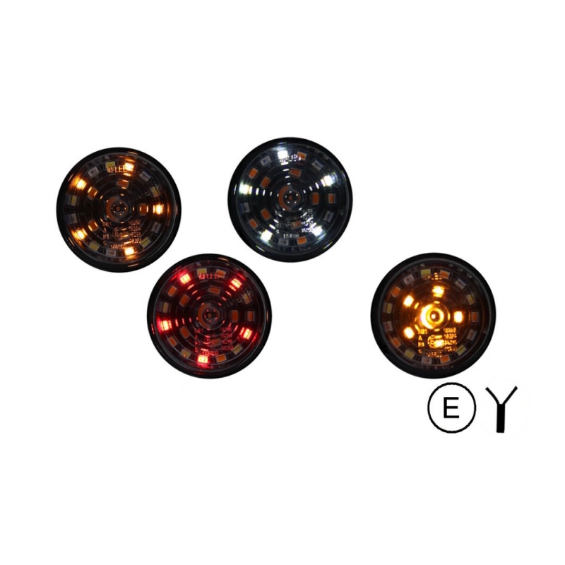 Gylle LED modul multicolor DARK 12/24V – poziční světlo (bílá/červená/oranžová) + blinkr