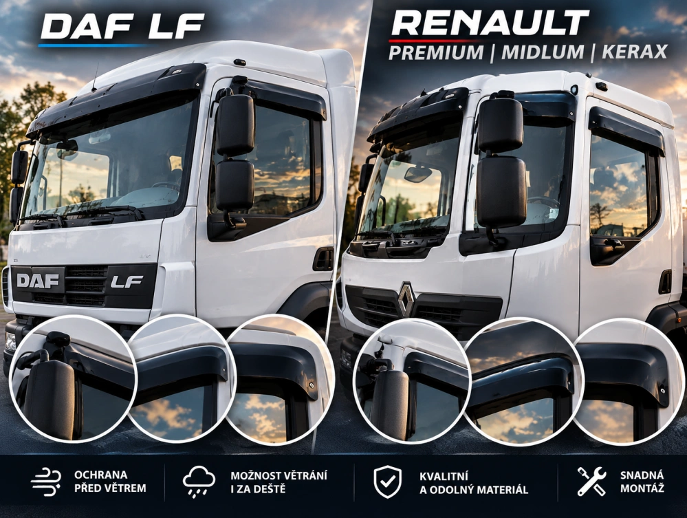 Ofuky DAF LF/RENAULT PREMIUM, MIDLUM, KERAX