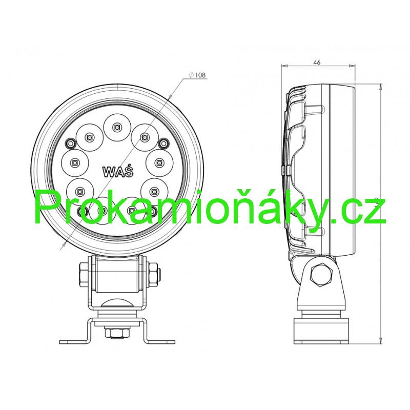 Pracovní světlo LED W163 č.1155 ADR 5000lm SLIM