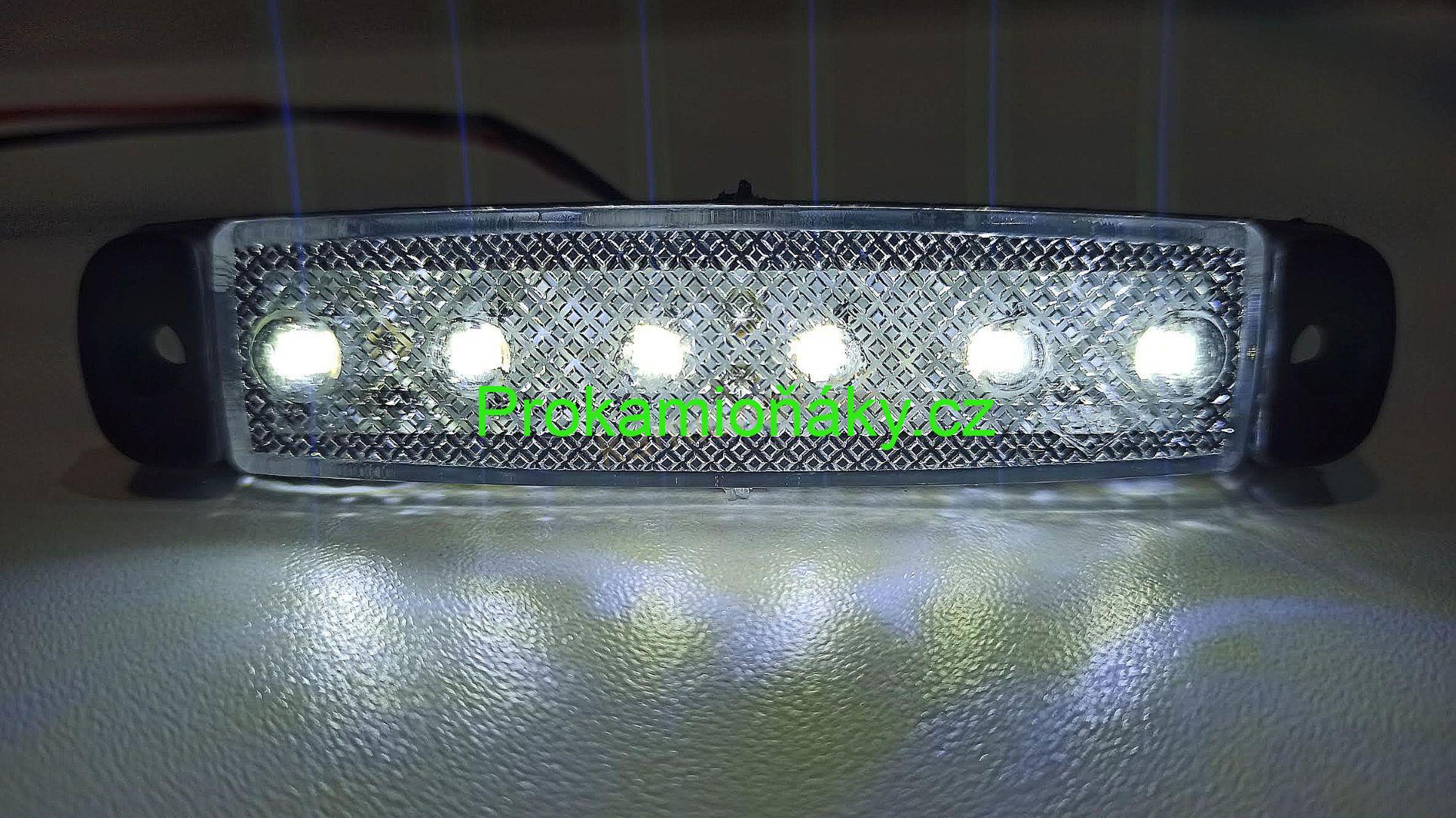 Poziční světlo 6LED 12/24V - bílé