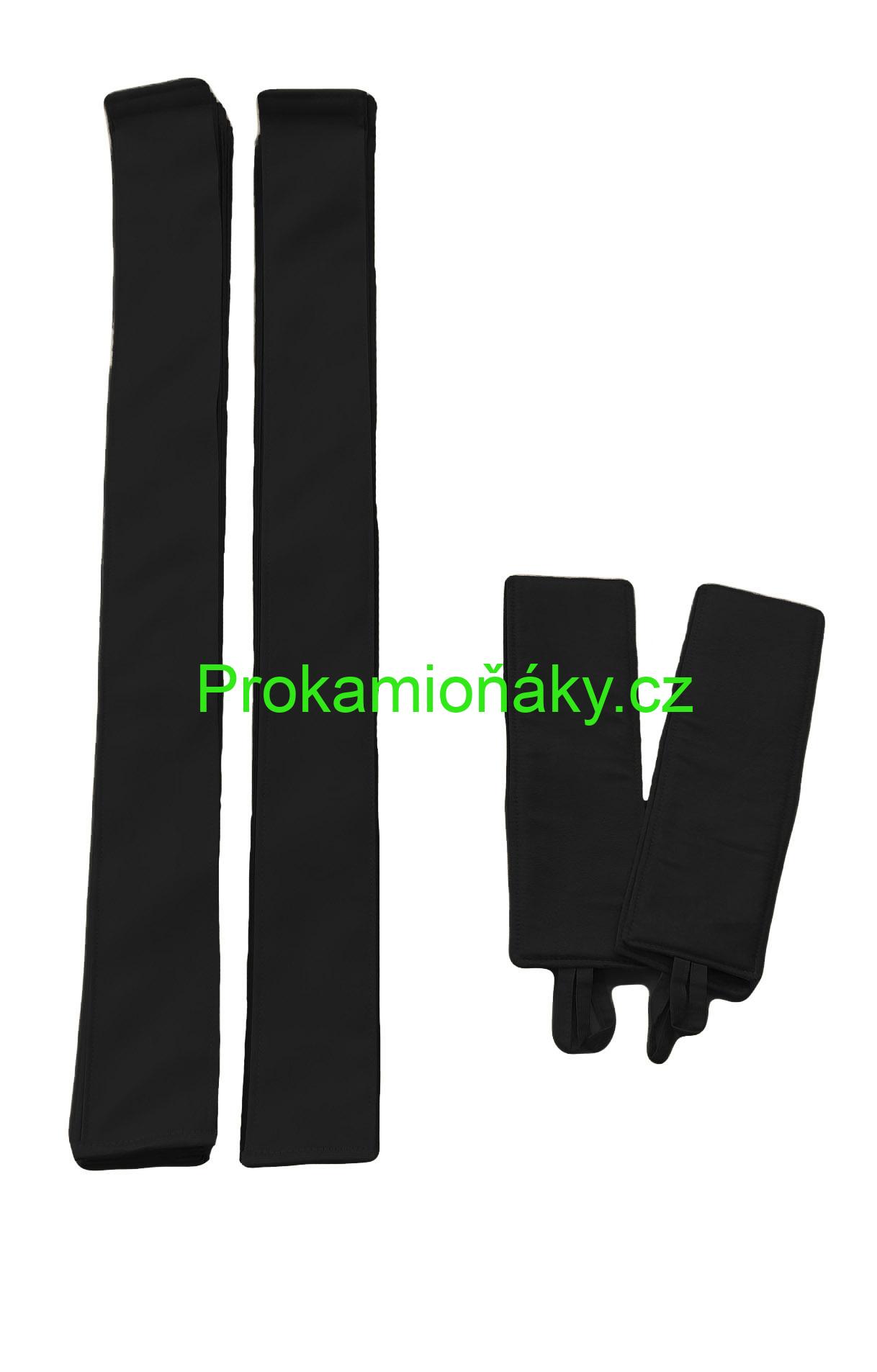 Závěsy skládané + bordura černé