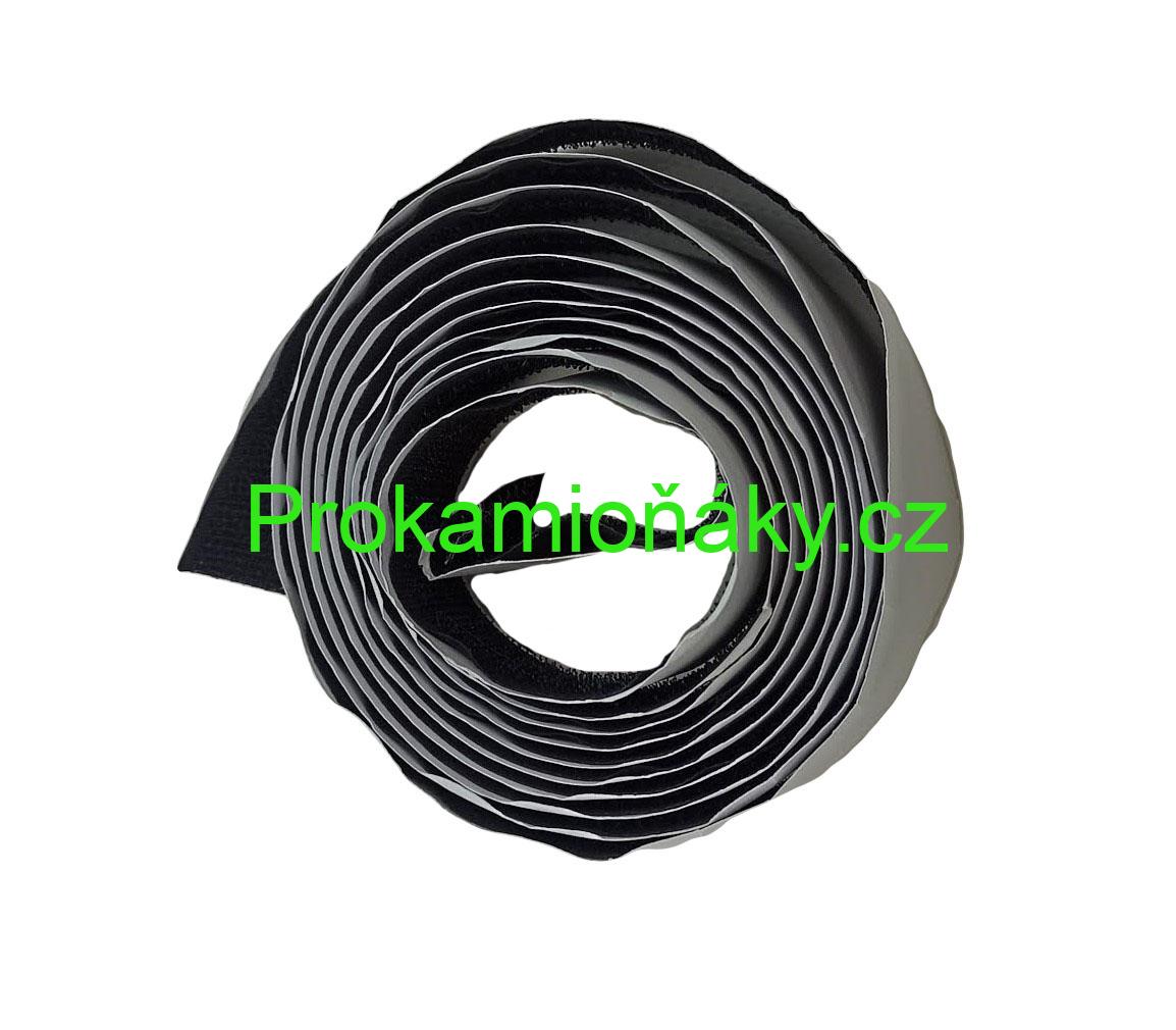 Dekorativní boky modré/bílé bambulky