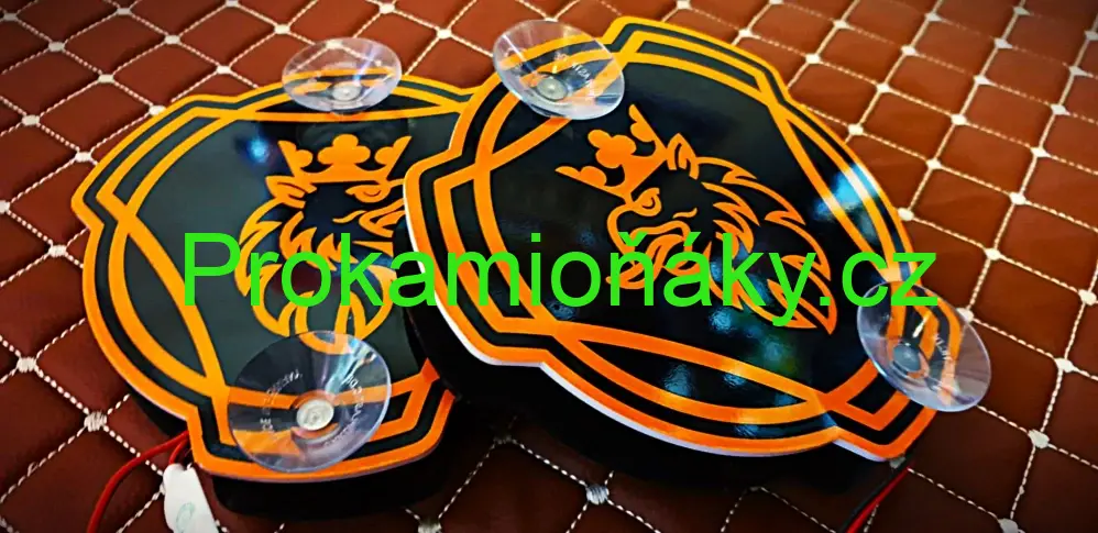 LED terče za okno Scania 2ks oranžová