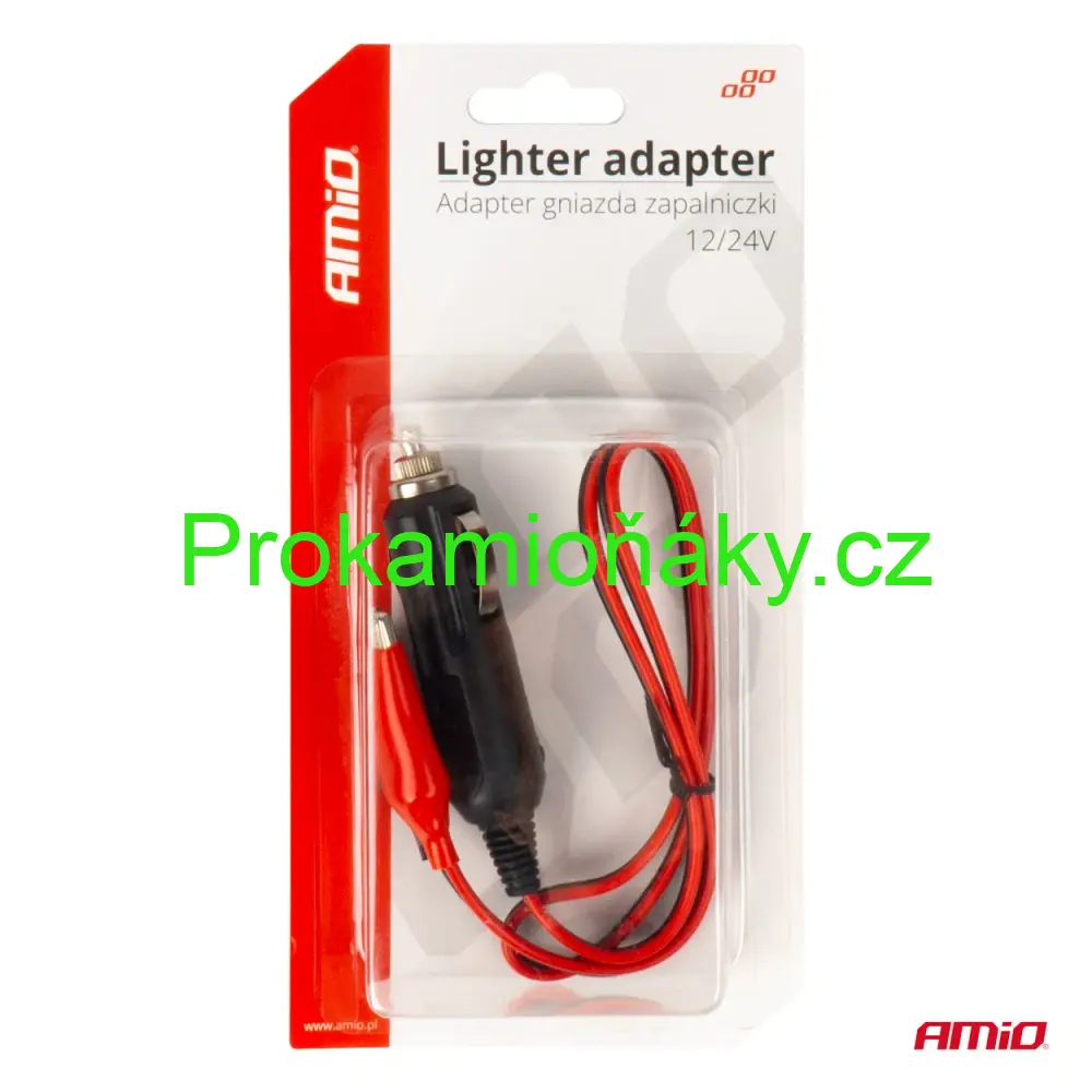 Adaptér do zásuvky zapalovače s krokodýlky