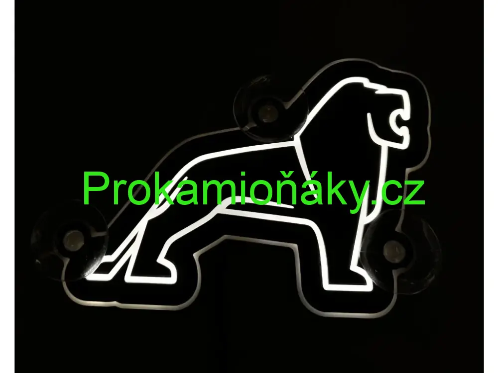 Tvarované znaky svítící