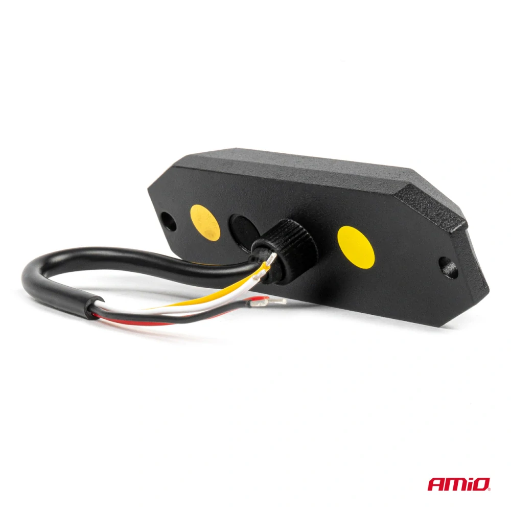 Výstražné osvětlení oranžové 4x3W LED R65 R10 12 / 24V IP6K9K
