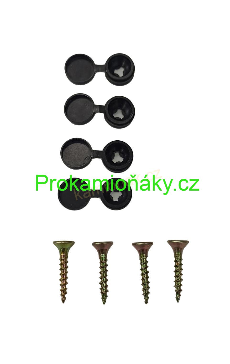 Závěsy skládané + bordura šedo/černé