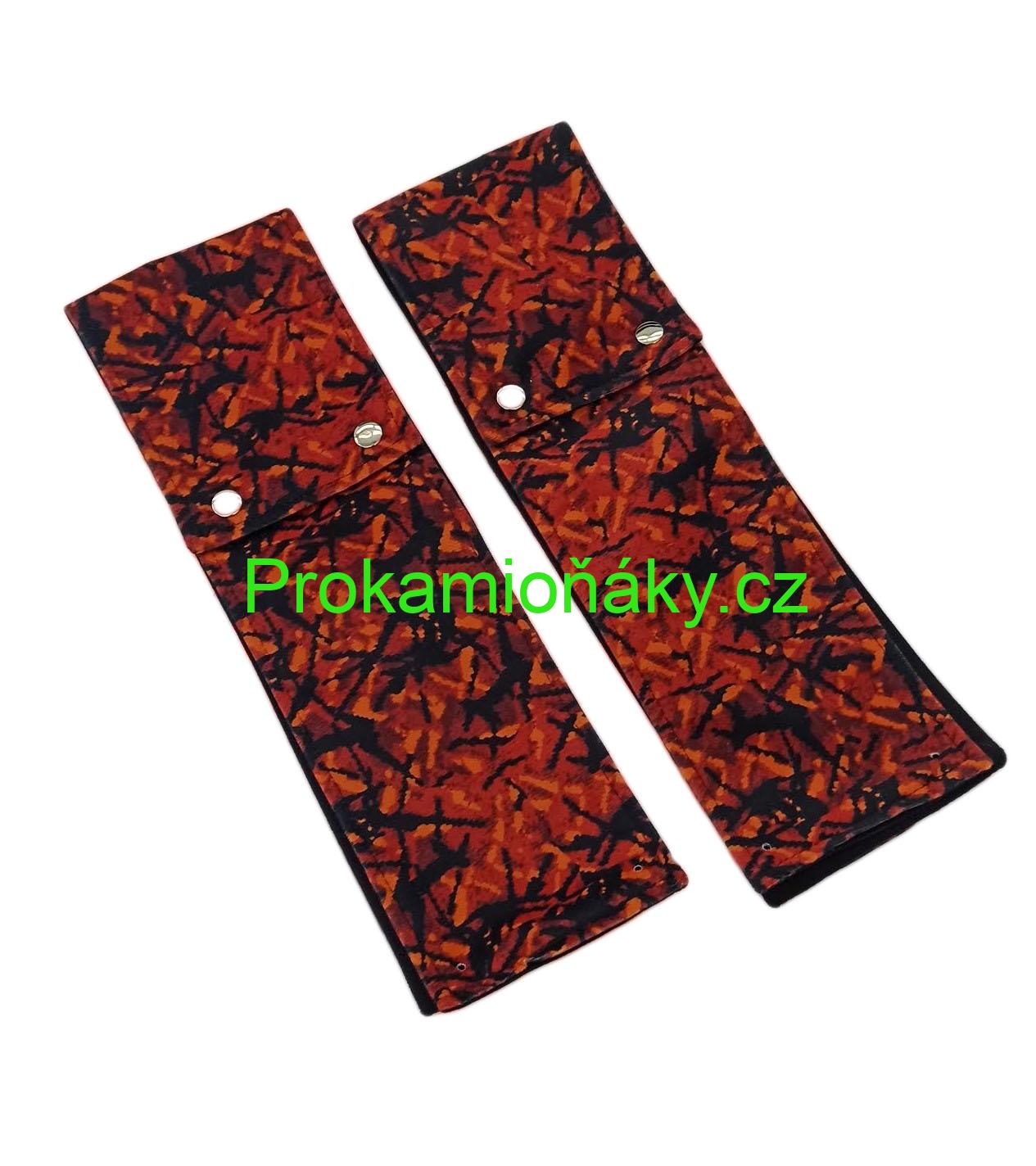 Závěsy skládané + bordura červeno/černá