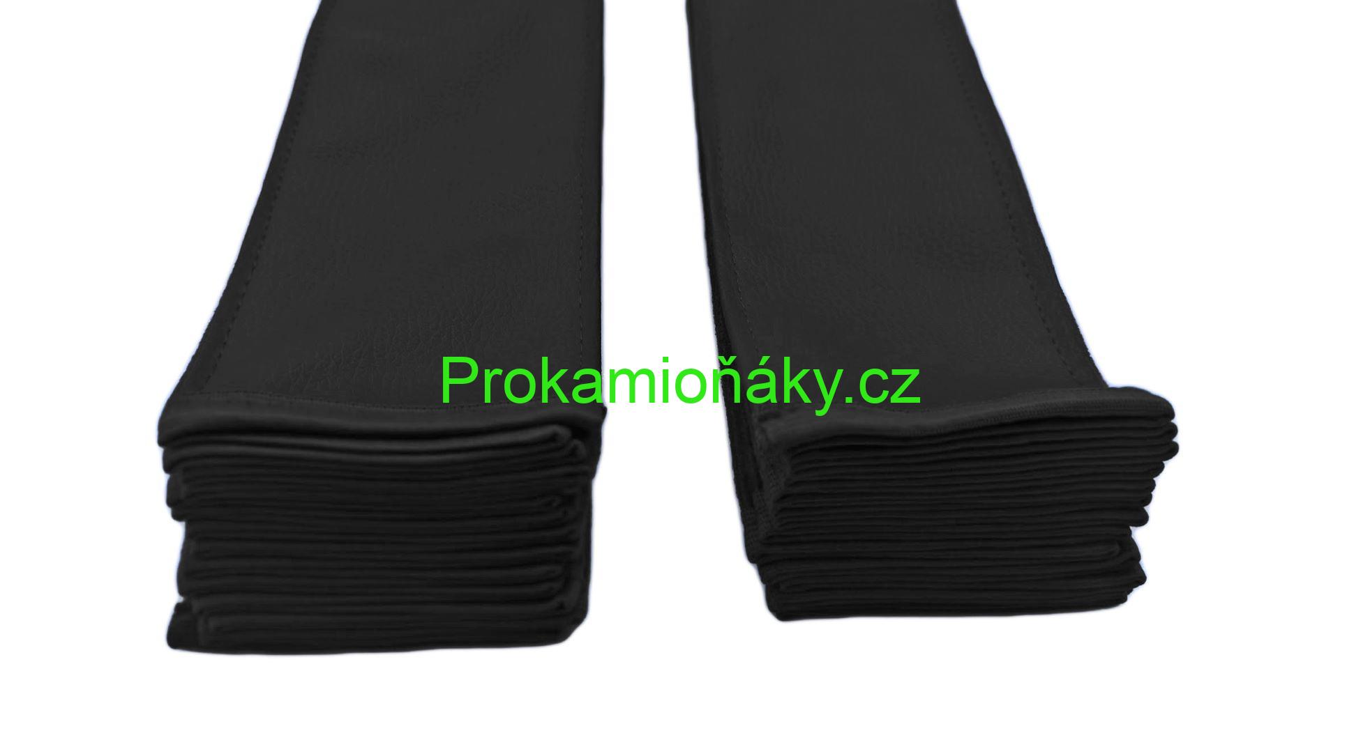 Závěsy skládané + bordura černé