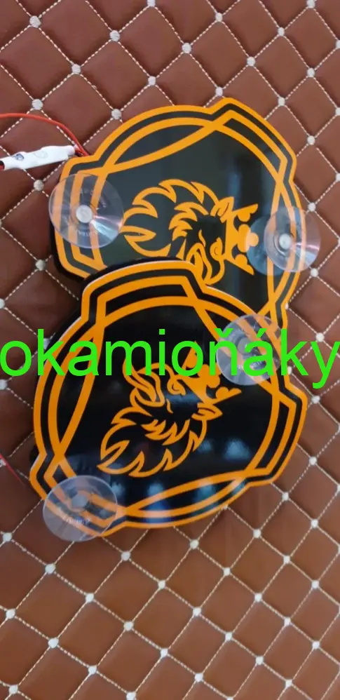 LED terče za okno Scania 2ks oranžová