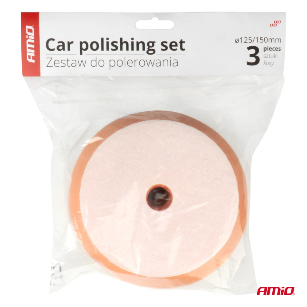 Leštící houbičky sada detail