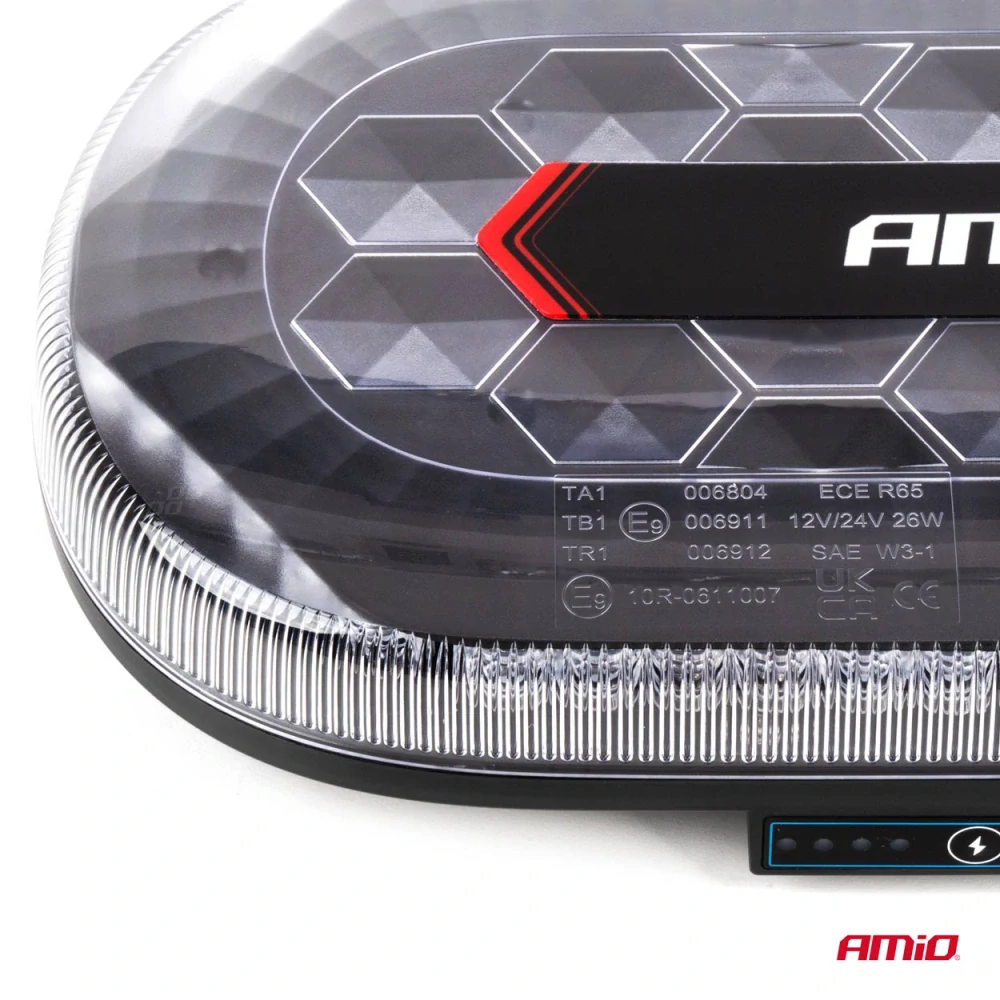 Maják bezdrátová světelná lišta LED R65 R10 326x186x63 26W 12/24V