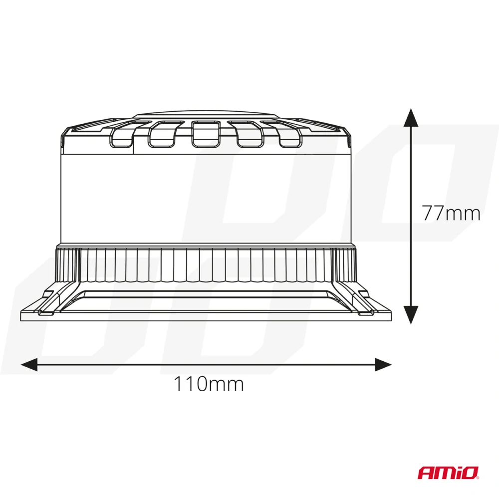 LED maják výstražný W28B