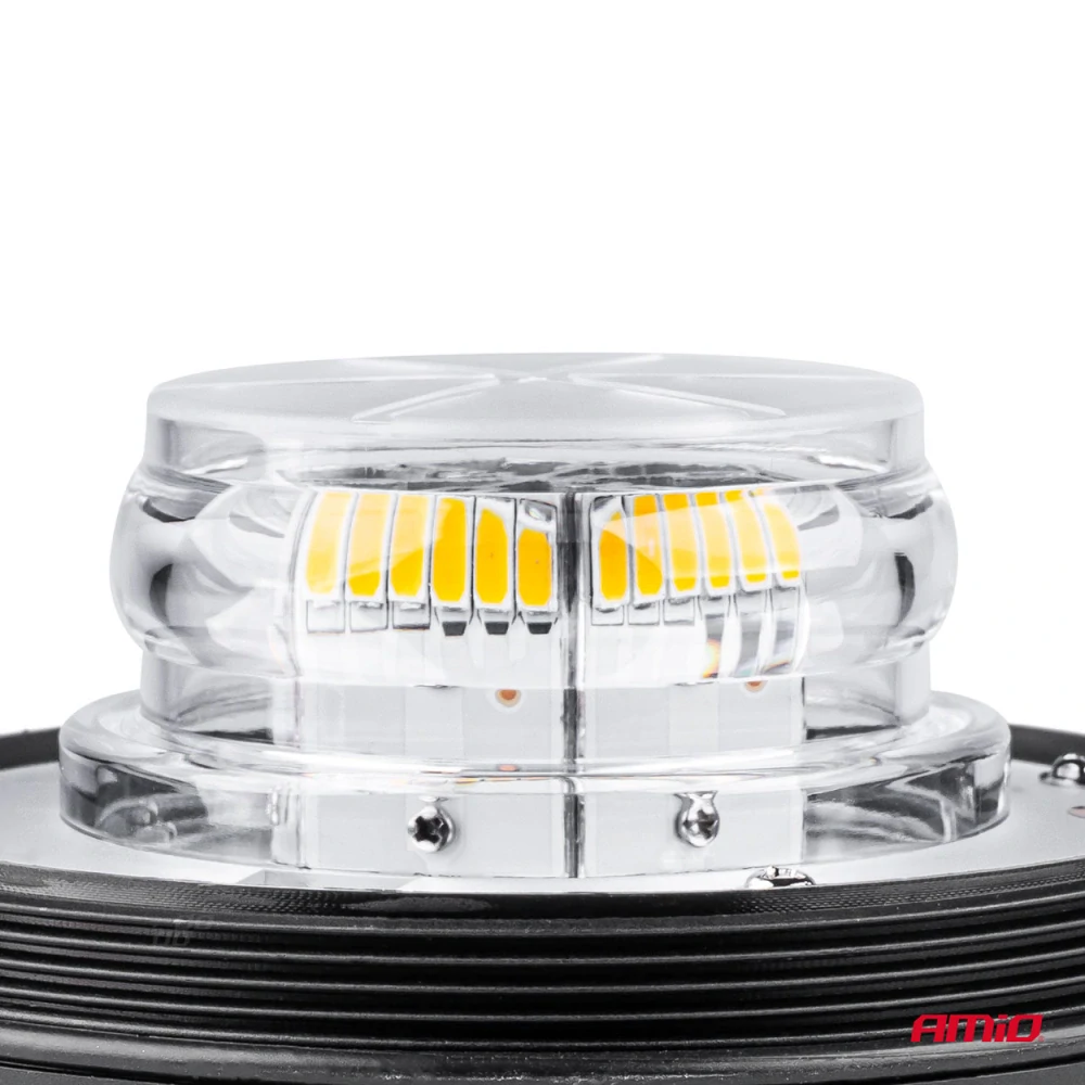 Výstražný maják pevný W03B s 3 šrouby R65 R10 36LED 12 / 24V IP56