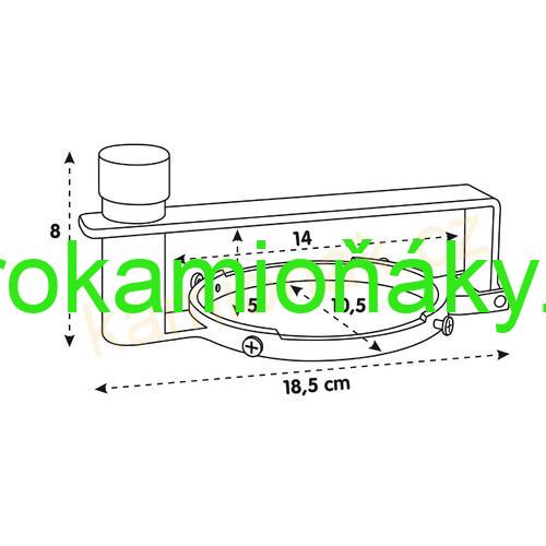 Zámek nádrže 80mm T-blok