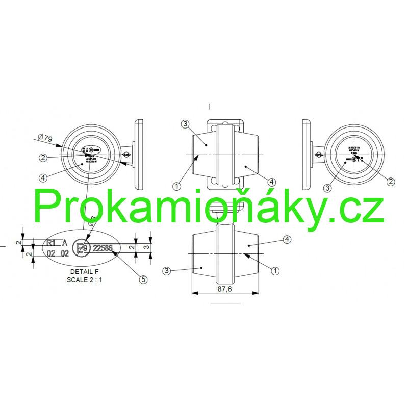 Poziční světlo LED oranžová/oranžová 