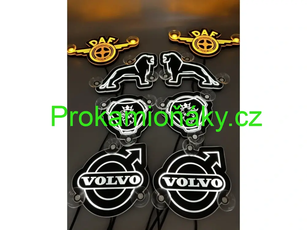 Tvarované znaky svítící